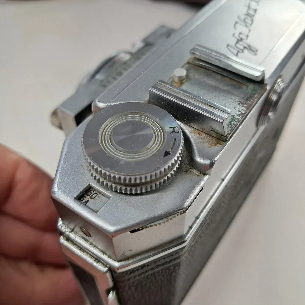 AGFA KARAT 36 film CAMERA SYNCHRO-COMPUR Folding Rangefinder‎ Rodenstock Heligon
